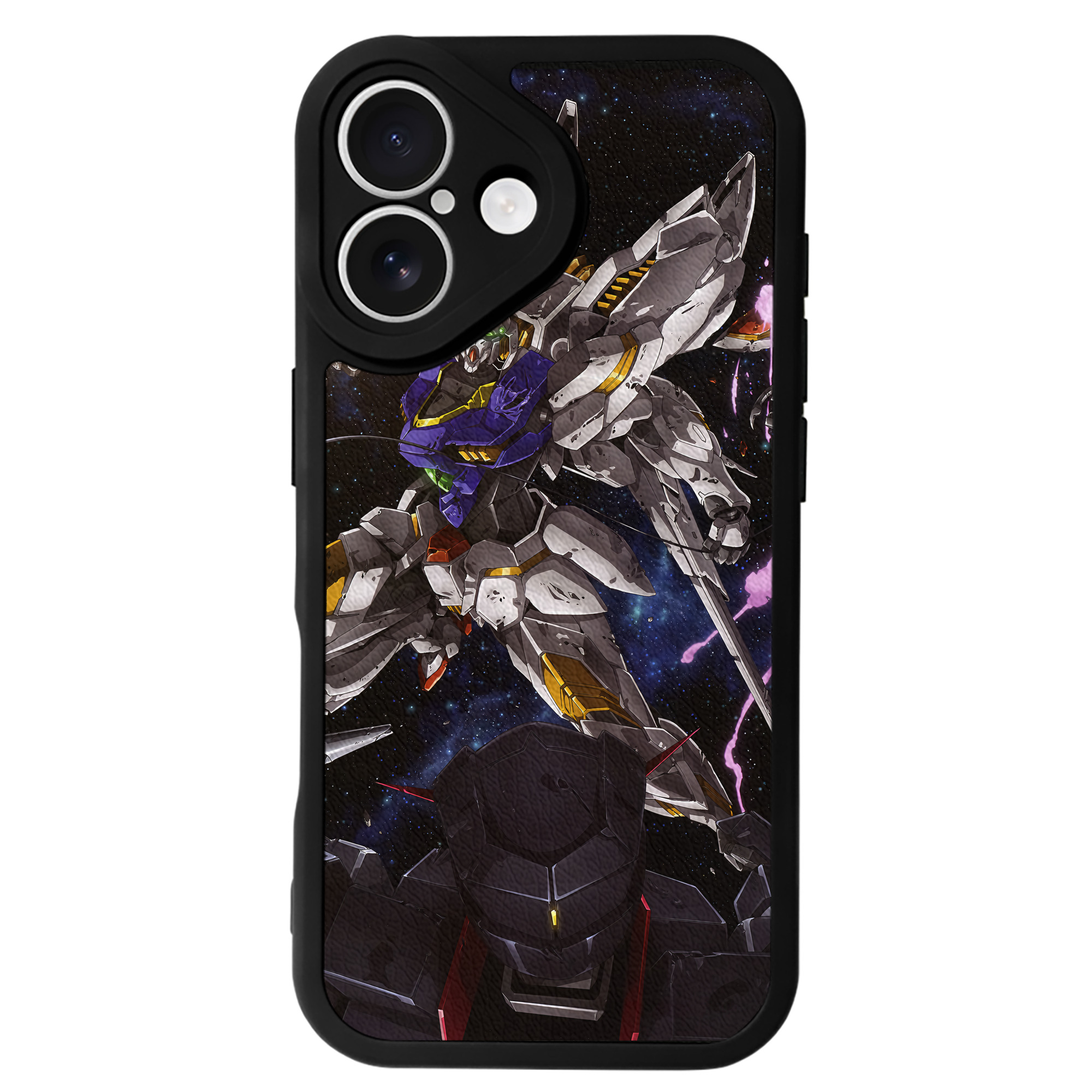 （画像用） 機動戦士ガンダム Mobile Suit Gundam 【iPhone 16シリーズ対応】シリコンスマホケース（レザー調） 材質：シリコン